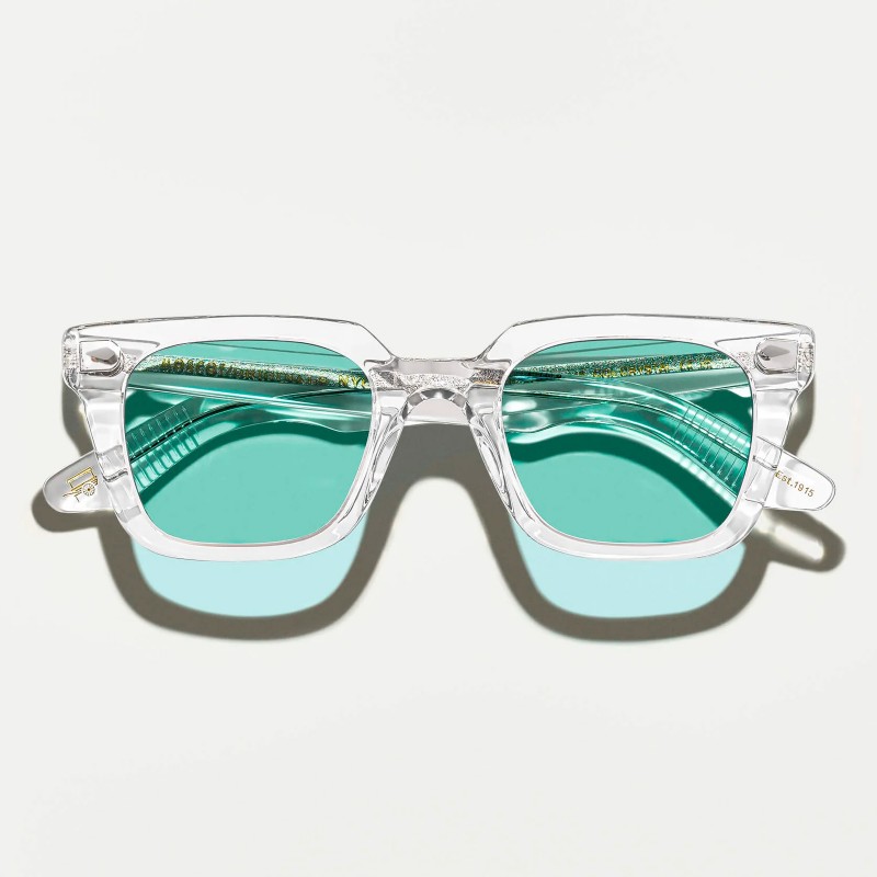 Las Grober Crystal con Turquoise tinted lenses