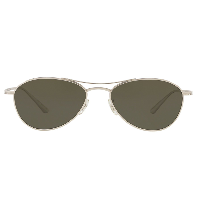 ▷ Oliver Peoples sunglasses Aero LA OV1245ST Front color Silver Lenses  Mustard